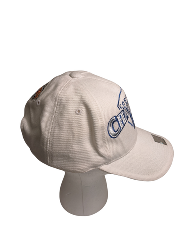 NY Giants 2001 Conference Champions White Baseball Hat Cap Strap Back OSFA - Picture 3 of 8