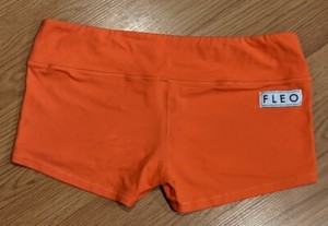 orange booty shorts