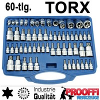 Torx T-Profil E-Profil Stecknuss SteckschlüSsel 60-Tlg Satz T6 - T70 + E4 - E24