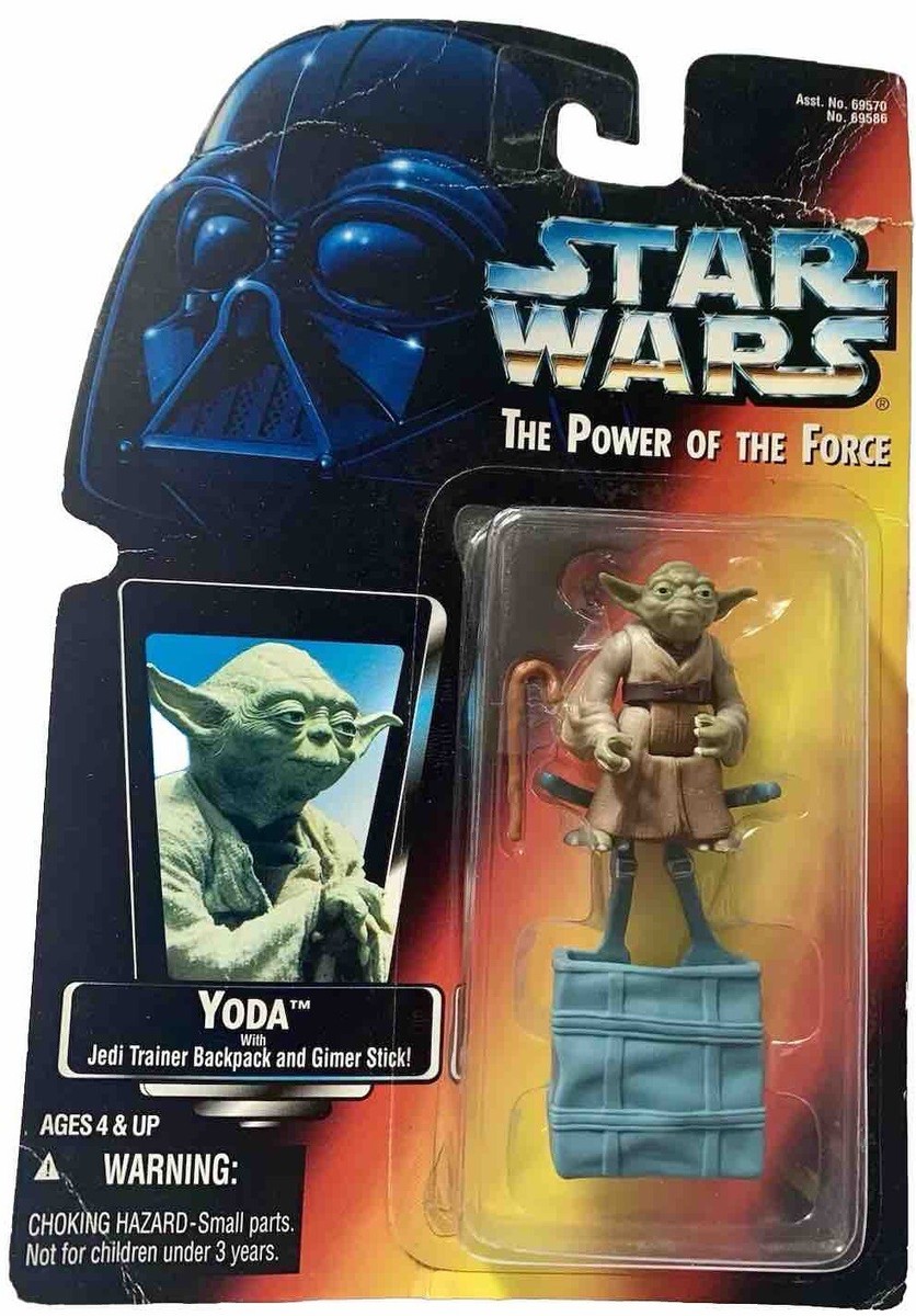 1996 Star Wars The Power of The Force Yoda Boxed Jap NOS DMG Toy