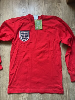 Score Draw England 1966 Away No.6 Shirt – Bobby Moore Retro Football Jersey