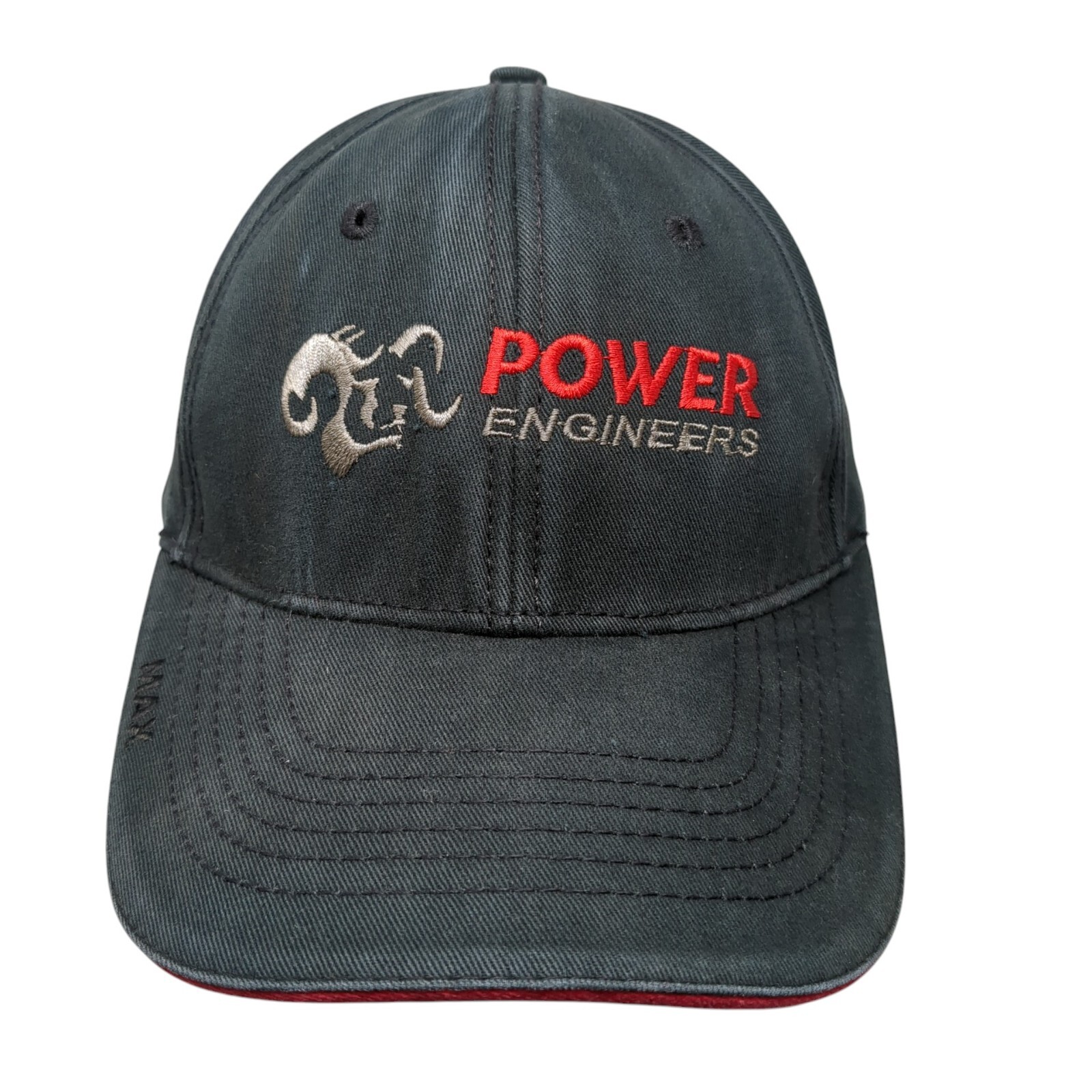 Power Engineers MAX Strapback Hat Black OSFA Embr… - image 1