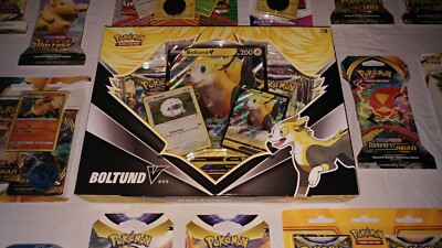 Pokemon Boltund VBox w/ Evolving Skies Packs - Mini Tins 2 and 3 Pack  Blisters + | eBay