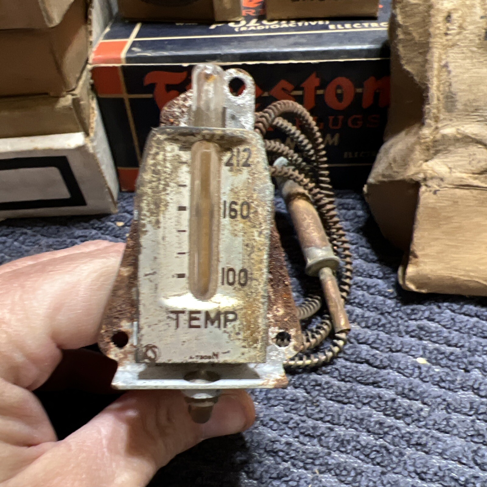 NOS 1937 1939 Ford Temperature Gauge Capillary Tube Type 1938