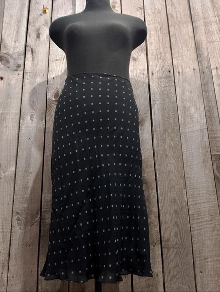 Women DKNY Skirt Grey Viscose 38 / M / 46