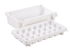 Pearl Metal Ice Tray Medium 21-Cup with Box White Coolis Made in Japan H-5235