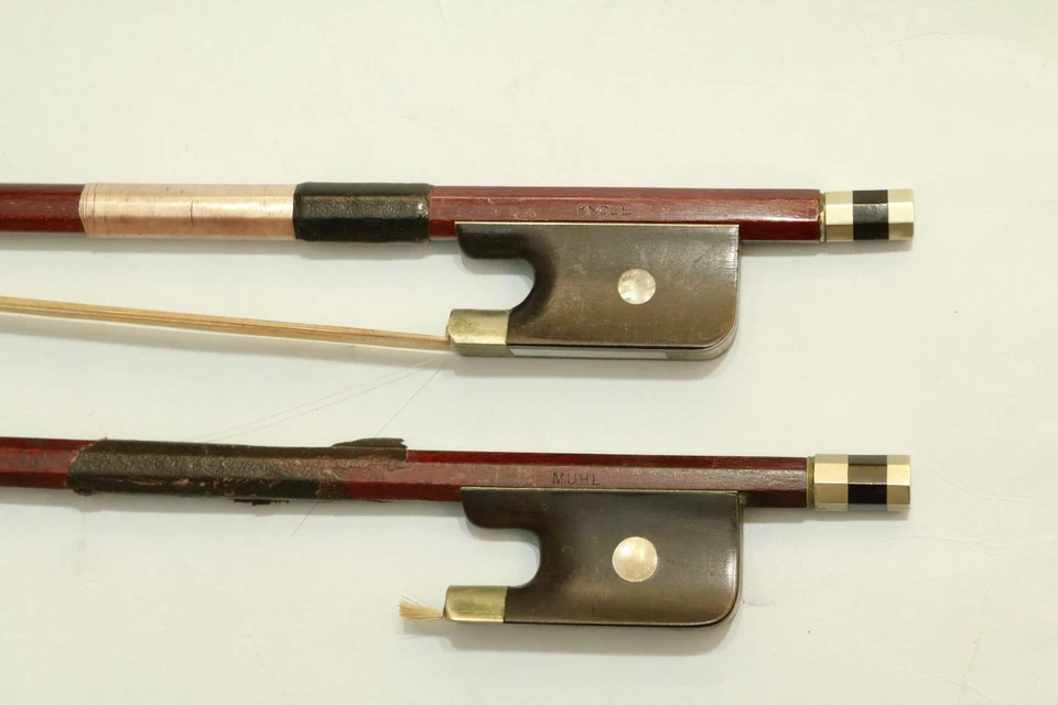 2 x 4/4 German cello bow - Image 3 of 4