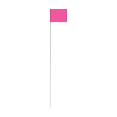 SitePro 4x5x30 inch Glo-Pink Salamander Stake Flags | 19-F4530-GP