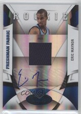 2009 Certified Freshman Fabric Signatures Mirror Blue 16/50 Eric Maynor Auto 0f8