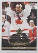 2023 Upper Deck Team Canada Juniors Electric Gold 24/99 Nolan Allan #PM-37 0xm8