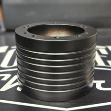 2.5" Black Extension Spacer Kit for 3-hole adapter to 5 & 6 hole steering wheel