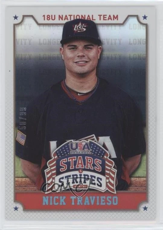 2015 Panini Stars and Stripes Longevity Holofoil 50/99 Nick Travieso #79 1s8 - Image 1 of 3