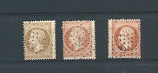 3 Timbres FRANCE Classique Napoléon N°21-23 Oblitération  ANCRE