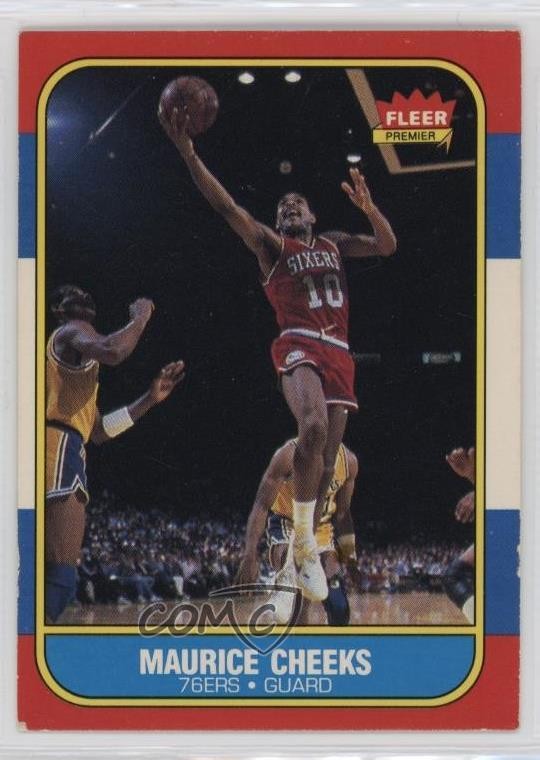 1986-87 Fleer Maurice Cheeks #16 HOF 1b1z