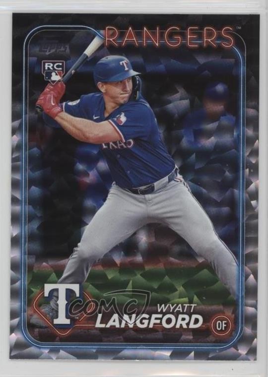 2024 Topps Update Silver Crackle Foilboard Wyatt Langford #US151 11s9