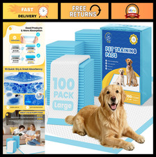 100 Count Puppy Pads 30"x26" - Leak-Proof Dog Training Pee Pads, XL  Large Pidd