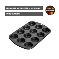 Muffinform 12 Muffins Antihaft Schwarz 38X27 Cm Kaiser Modell-Nr