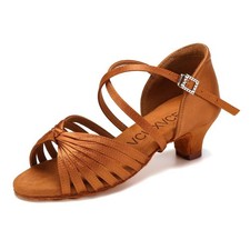 VCIXXVCE Bambina Scarpe da Ballo Latino Americano Donna Punta Aperta