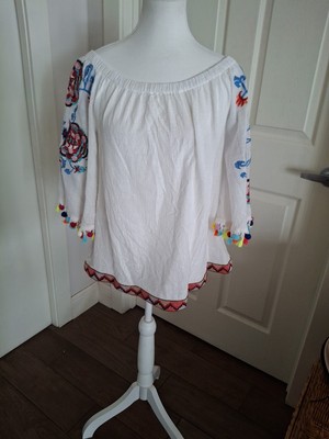 See and Be Seen 100 % Cotton Top Size  Small Beach Casual Summer Party Beautiful