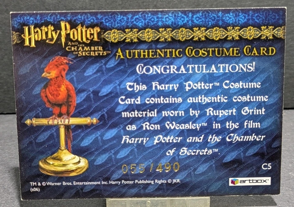 Artbox Harry Potter And The Chamber Of Secrets Costume Card Ron Weasley 055/490 - Image 3 of 4