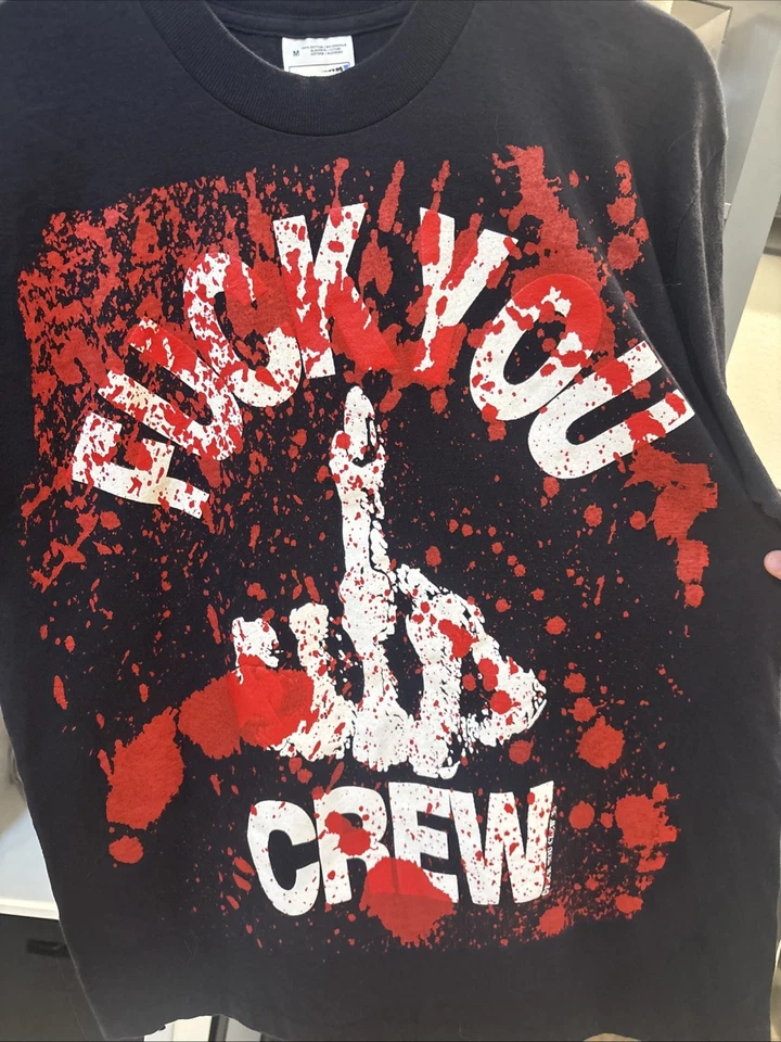 *GRAIL* Vintage 1995 Chaos UK Worldwide Screen Stars Euro Exclusive Rock Tee - Image 2 of 4