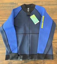 NWT Men's Sea-doo Size XL Neoprene Montego Jacket Navy Royal Blue Wetsuit Upper