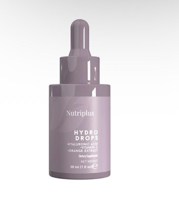 Nutriplus Hydro Drops Tagespflege Hyaluronsäure Vitamin C Orangenextrakt 30 ml