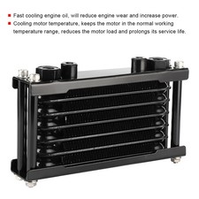 Universal Oil Cooler Kit For Motorcycle Dirt Bike ATV Black