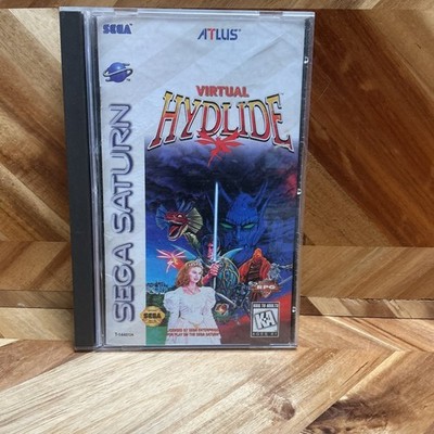 Sega Saturn Virtual Hydlide (1995) CIB Complete In Box Reg Card Nice Disc