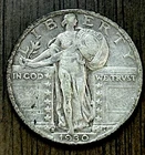 1930-S 25C Standing Liberty Quarter VF - 25664