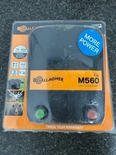 Gallagher M560 Fence Energizer G323514 - Up to 75 Miles/400 Acres 5.6 Joules