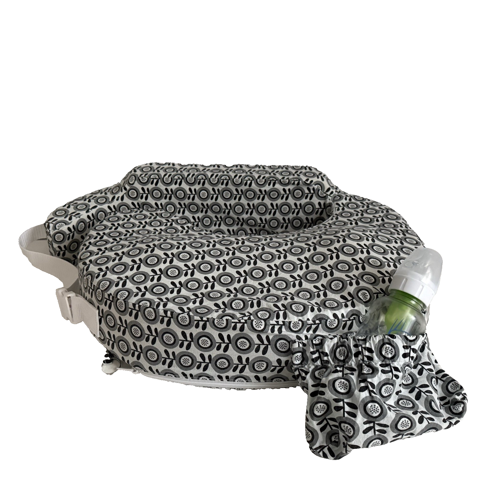 Nursing Pillow Breastfeeding Support Black/White by MY BREST FRIEND Original-image