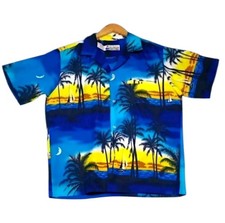 Vintage Shoreline Hawaii Hawaiian Tropical Shirt Lightweight Mens Size M USA 90s