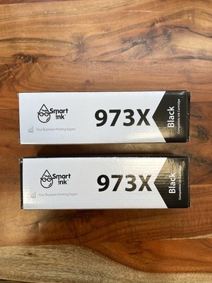 2er Set Smart Ink 973X Druckerpatronen  Schwarz | Kompatibel mit HP 