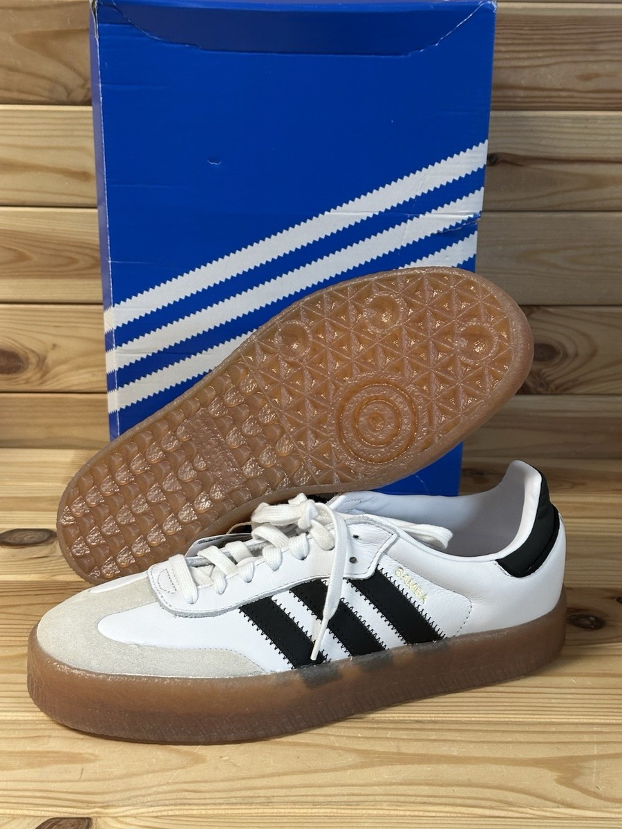 adidas Sambae White Black 100% Authentic Originals JI1349 Women's