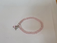 ATI 925?Sterling Silver CN Pink Crystal Elast...