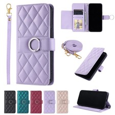 Crossbody Handy Strap Leather Wallet Case For iPhone 17 Pro Max 16 15 Plus Air