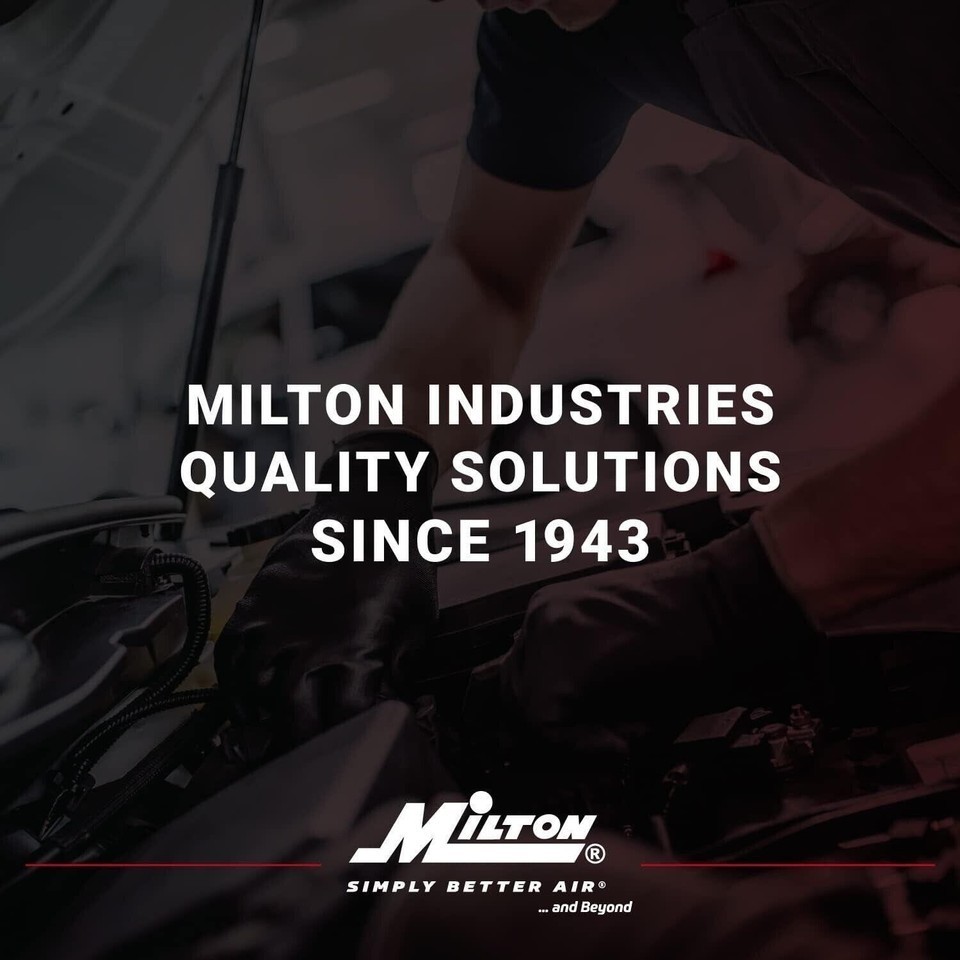 Milton Tire Air Chuck Dual Head Heavy Duty Truck Straight Large Bore Inflator