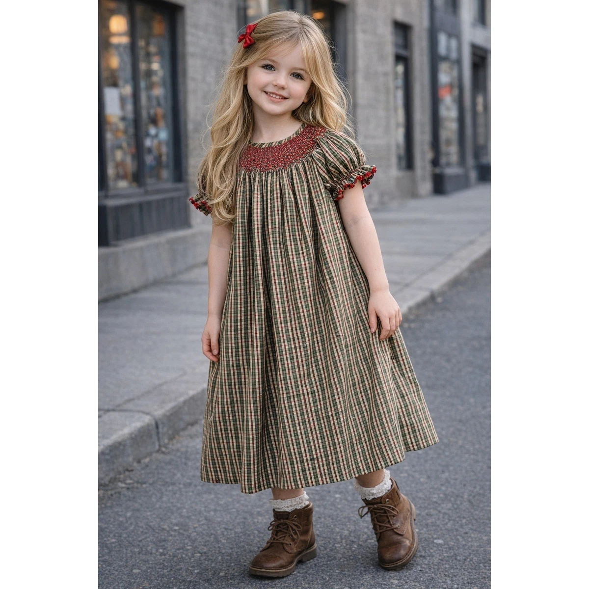 Christmas 100% Cotton Lolly Wolly Doodle Dresses for Girls for sale | eBay