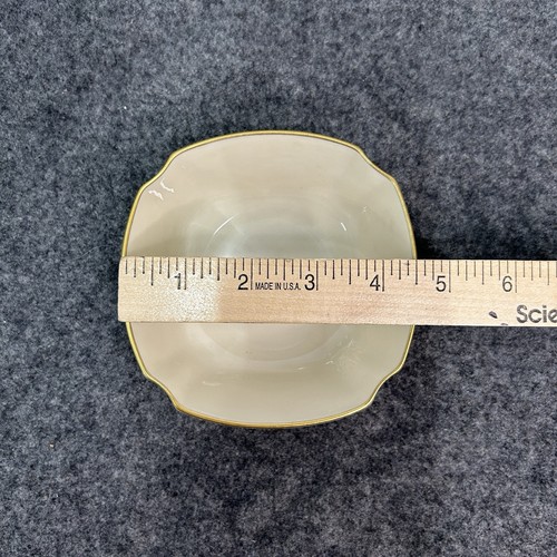 Vintage Lenox USA Ivory Porcelain Floral Embossed Bowl Gold Trim | 4.5” x 2.5” - Picture 10 of 12