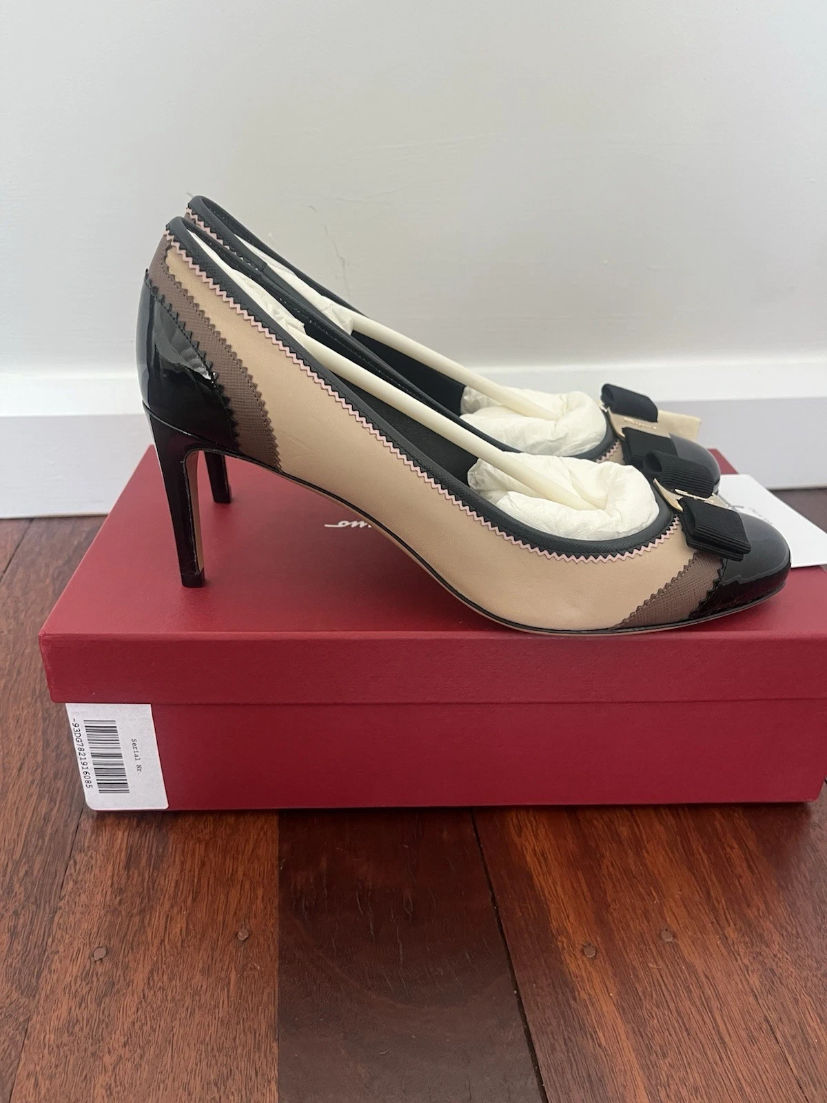 Ferragamo — Salvatore Ferragamo Eloisa Vara Now Patent Pumps. New With Tags And Box. Size 8