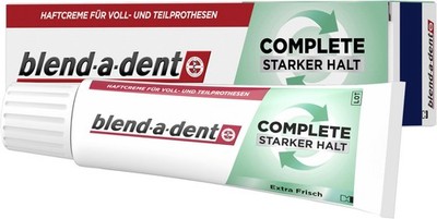 5 x blend-a-dent Haftcreme Complete Extra Stark frisch je 47 Gramm