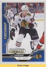 2018-19 Upper Deck Compendium Rookies Blue Luke Johnson #854 READ 0ua7
