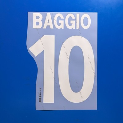 Italy 2003-04 Roberto Baggio Player Size Nameset ID Print Name Number
