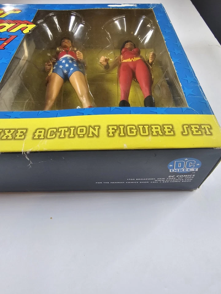 Figuras de acción de lujo DC Direct Silver Age Wonder Woman y Wonder Girl 2001  Foto 4 de 4