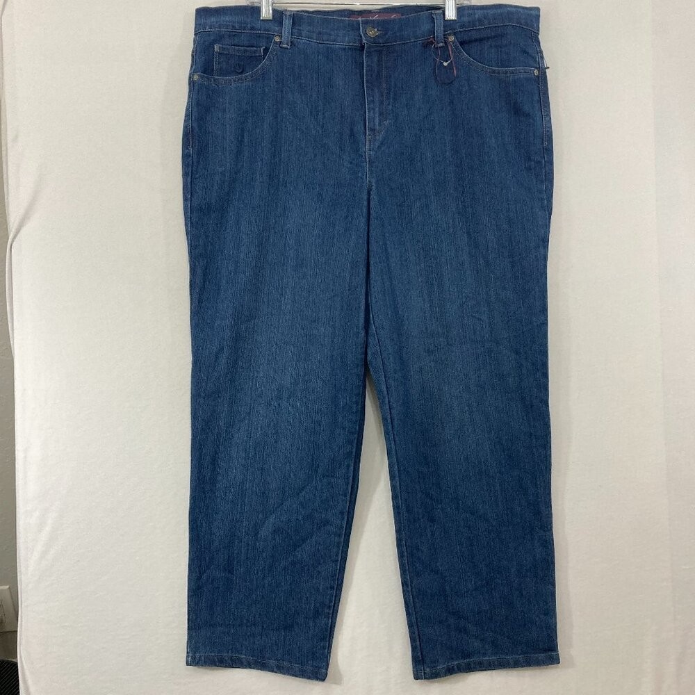 Size 20w Short Medium Wash Straight Leg Classic