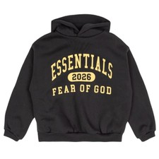 Fear of God Essentials Classic Hoodie Vintage Black 785HO252411K Kid's New