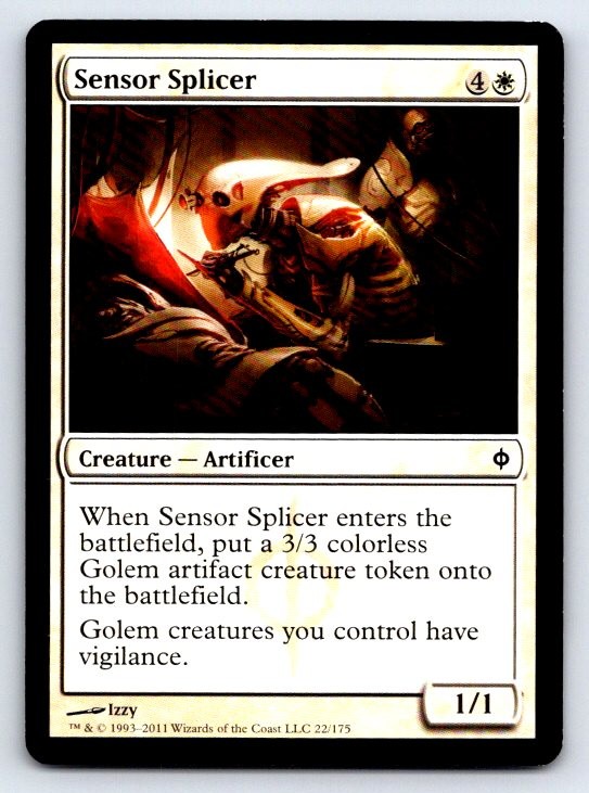 Sensor Splicer 22 Common New Phyrexia Magic: The Gathering Lightly Played