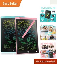 Fun Eye-Protective LCD Drawing Tablets - 8.5 Inches, 2 Pack for Ages 3-8