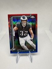 2025 Topps Chrome Football Reed Blankenship Red White and Blue Refractor #251